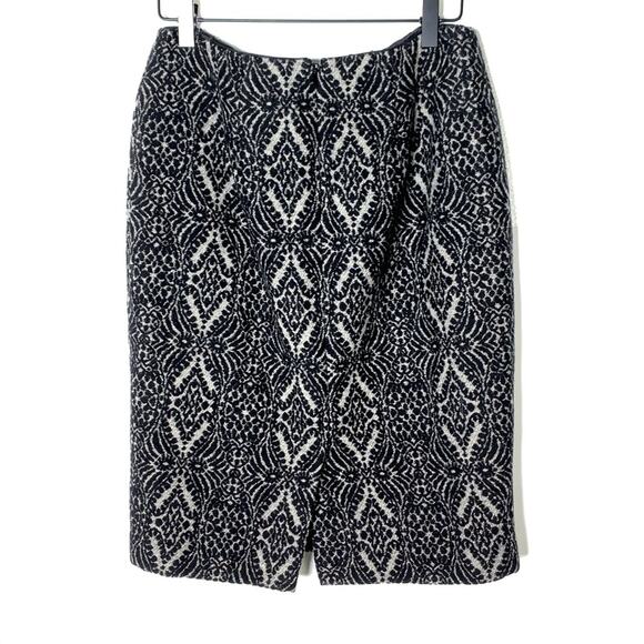 Talbots wool blend gray black pencil skirt size 4 - Picture 5 of 6